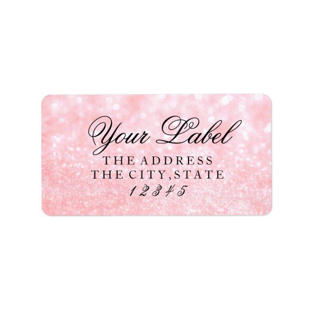 Your Custom Label - Lit Pink Glit Fab (Front)
