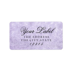 Your Custom Label - Lit Purple Glit Fab