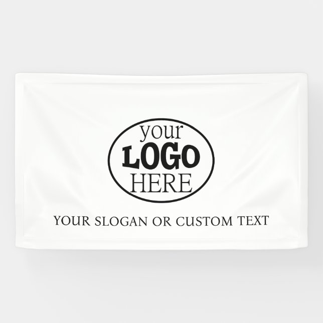 Your Custom Logo and Text Banner (Horizontal)