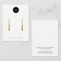 Your Custom Logo Brand Necklace Earring Display