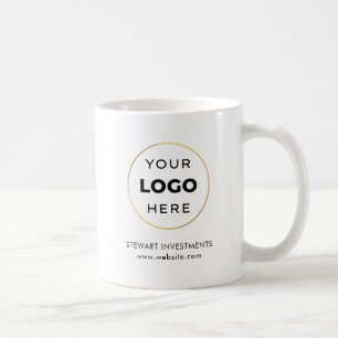 Your Custom Logo Business White Coffee Mug
