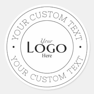 Your Custom Logo Classic Round Sticker