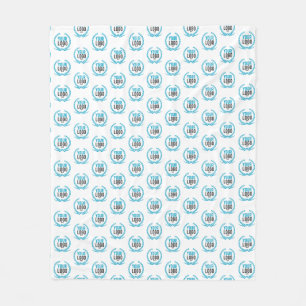 Your Custom Logo Image All Over Patterned Fleece Blanket