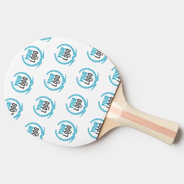 Your Custom Logo | Image All Over Patterned Ping Pong Paddle (Side)