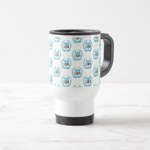 Your Custom Logo   Image All Over Patterned Travel Mug