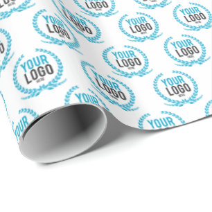 Your Custom Logo Image All Over Patterned Wrapping Paper