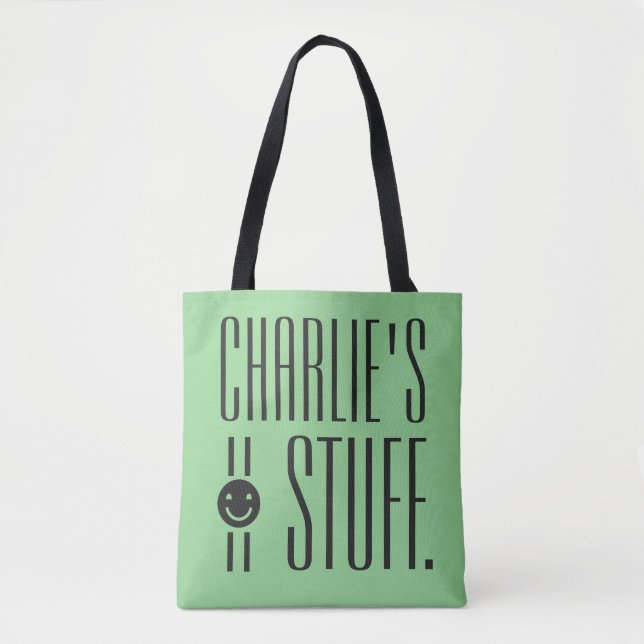 YOUR (custom name & colour) STUFF bags (Front)