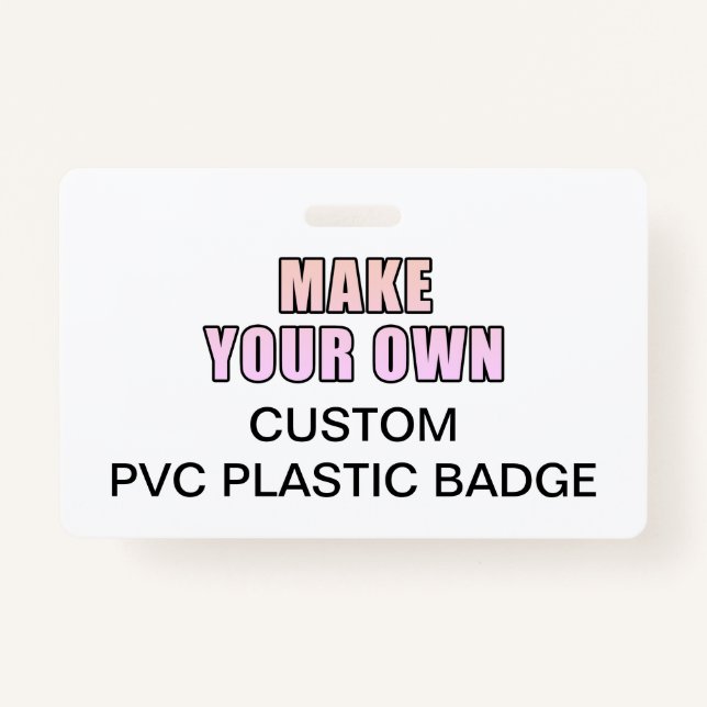 Your Custom Personalised Office Event Identity PVC ID Badge (Front)
