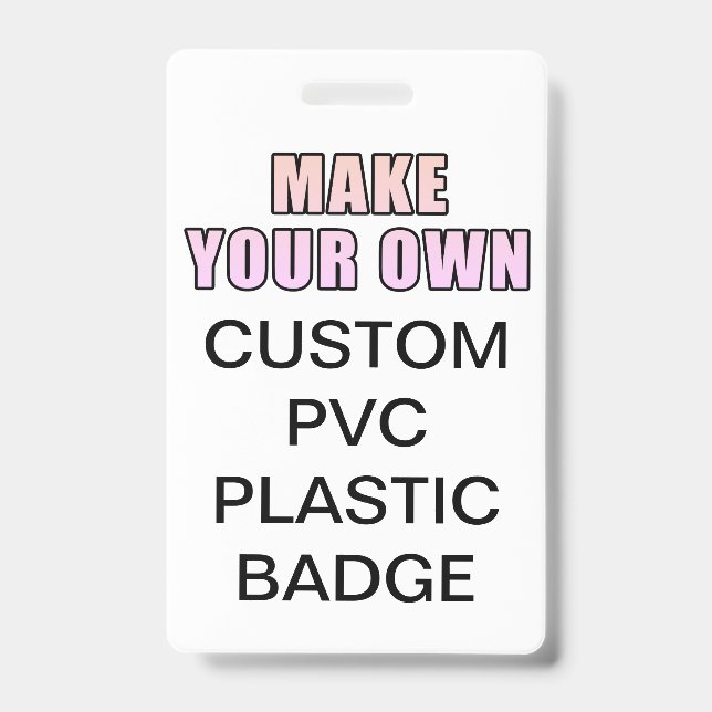 Your Custom Personalised Office Identity PVC Card ID Badge (Front)