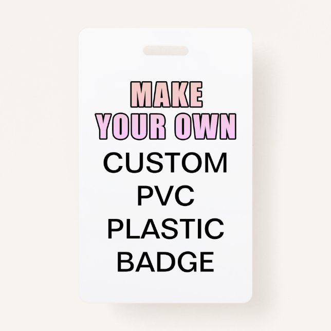 Your Custom Personalised Office Identity PVC Card ID Badge (Front)