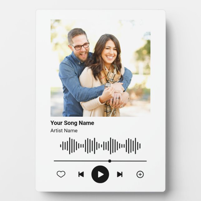 Your Custom Photo Music Player Your Favourite Song Plaque (Front)