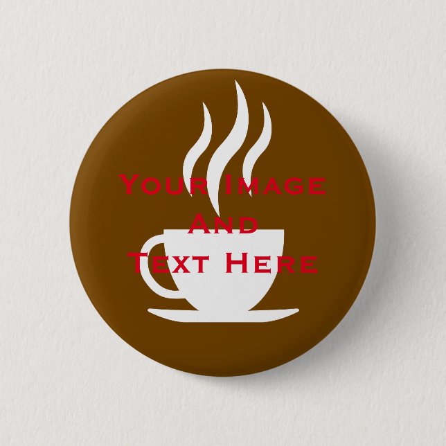 Your custom Picture and Text Personalised 6 Cm Round Badge (Front)