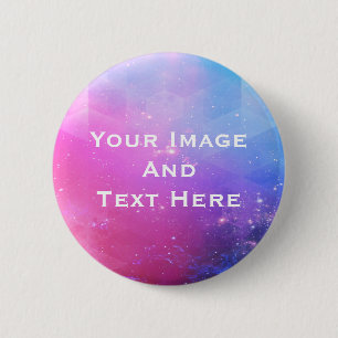 Your custom Picture and Text Personalised 6 Cm Round Badge