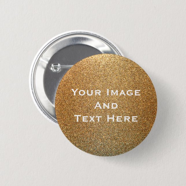 Your custom Picture and Text Personalised Button (Front & Back)