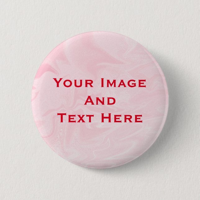 Your custom Picture and Text Personalised Button (Front)