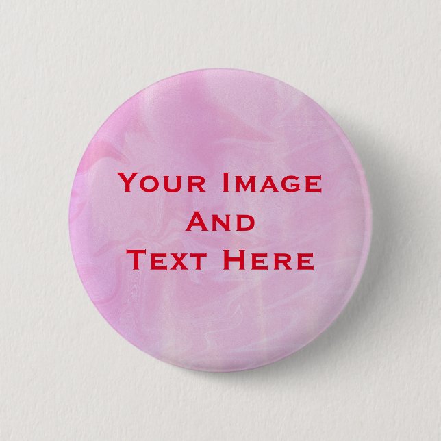 Your custom Picture and Text Personalised Button (Front)
