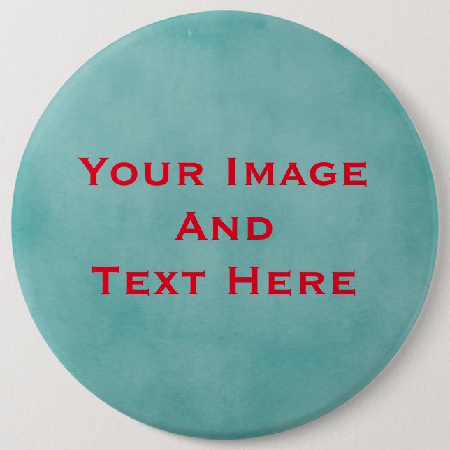 Your custom Picture and Text Personalised Button (Front)