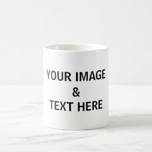 Your custom Picture and Text Personalised Coffee Mug