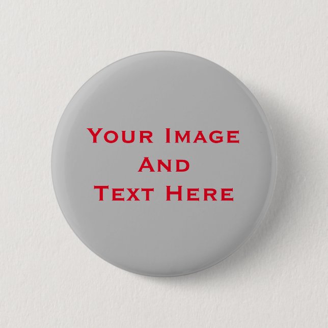 Your custom Picture and Text Personalized Button (Front)
