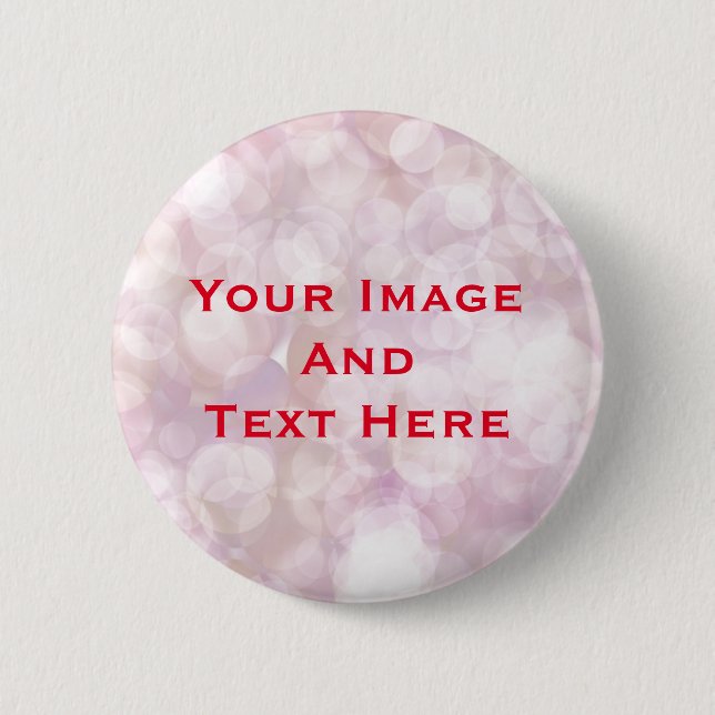 Your custom Picture and Text Personalized Button (Front)