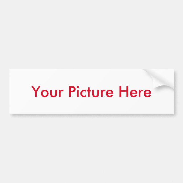 Your custom Picture Bumper Sticker (Front)
