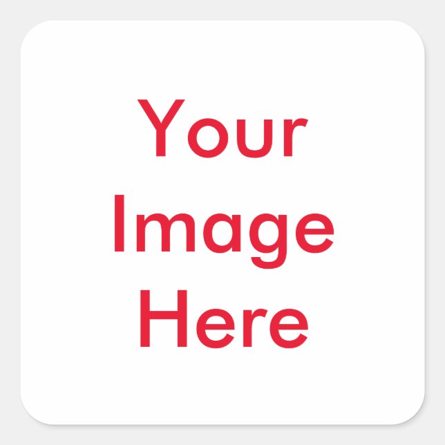 Your custom Picture Square Sticker (Front)