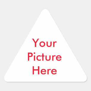 Your custom Picture Triangle Sticker