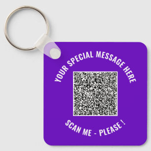 Your Custom QR Code and Text Keychain Example