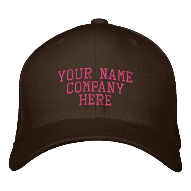 Your Custom Text Embroidered Baseball Cap Template (Front)