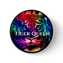 Your Custom Text Rainbow Exotic Tiger Queen Jungle