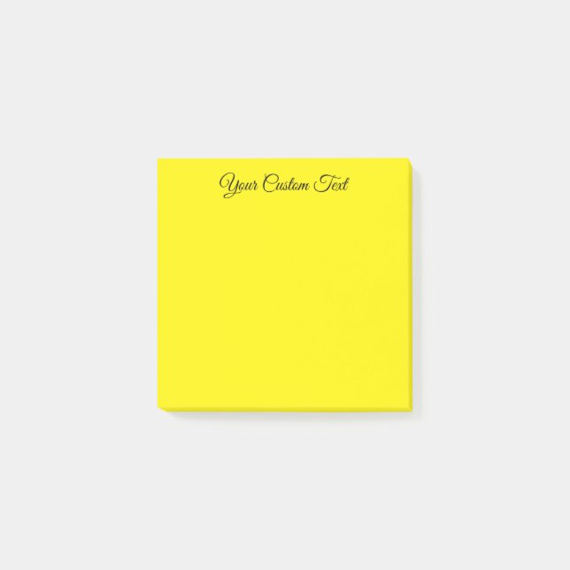 Your Custom Text Template Colour  Post-it Notes (Front)