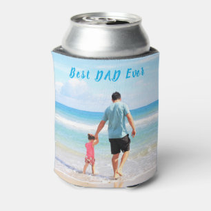 Your Dad Photo Can Cooler Gift with Custom Text