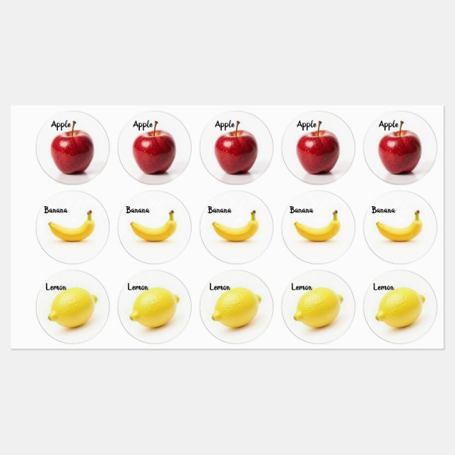 Your Daily Fruit with a Zesty Twist 🍏🍌🍋 (Sheet)