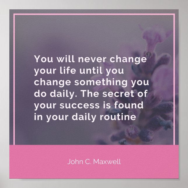 Your Daily Routine Poster (Front)