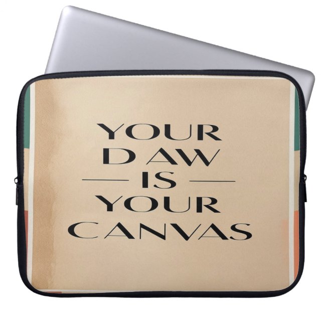 Your DAW Is Your Canvas Laptop Sleeve (Front)