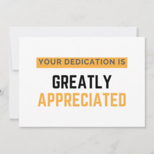 Your Dedication Is Greatly Appreciated bl Holiday Card