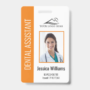 Your Dental Clinic Logo Dentist Employee Photo ID Badge