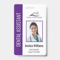Your Dental Clinic Logo Dentist Employee Photo ID