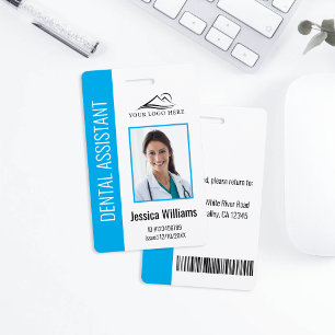 Your Dental Clinic Logo Dentist Employee Photo ID ID Badge