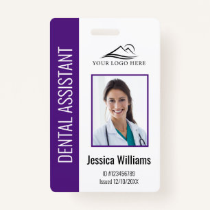 Your Dental Clinic Logo Dentist Employee Photo ID ID Badge