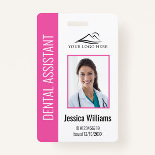 Your Dental Clinic Logo Dentist Employee Photo ID ID Badge