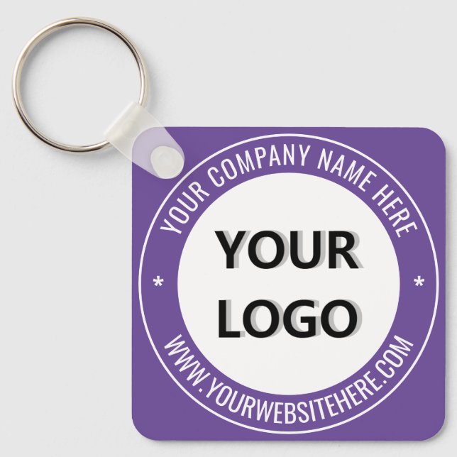 Your Design Business Promotional Keychain Template (Front)