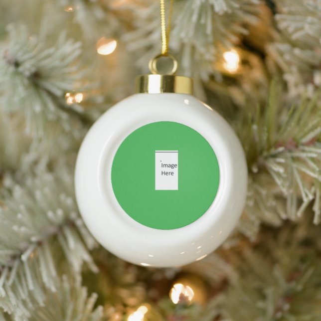 Your Design Ceramic Ball Christmas Ornament (Tree)