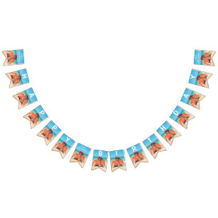 Your Design Custom Photo Birthday Bunting Flags