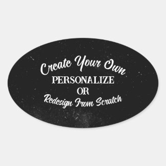 Your Design Here - Create Your Own Oval Sticker