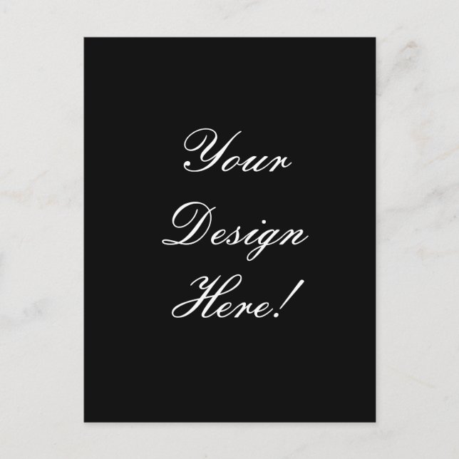 Your Design Here! Custom Wedding Announcement Card (Front)