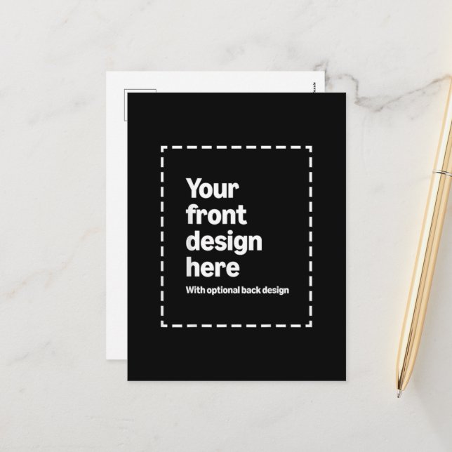 Your Design Here Holiday Postcard (Front/Back In Situ)