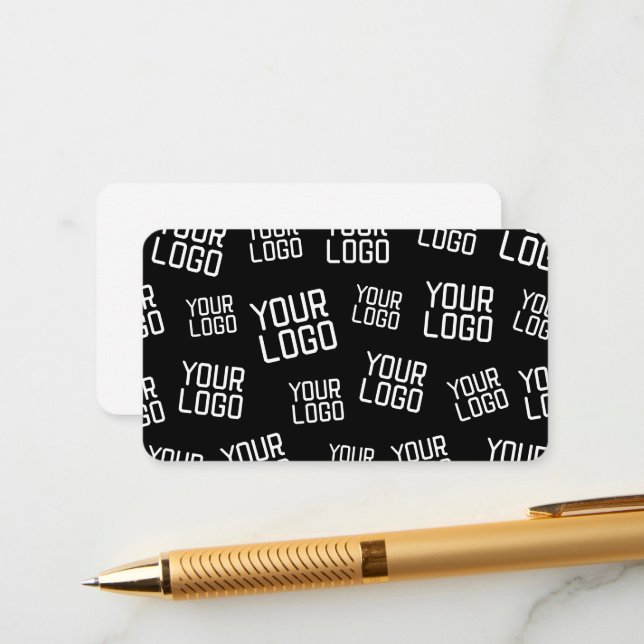 Your Design or Business Logo | Random Placement Enclosure Card (Front/Back In Situ)