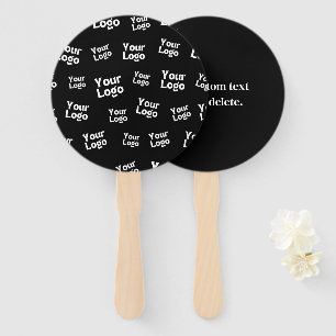 Your Design or Business Logo Random Placement Hand Fan