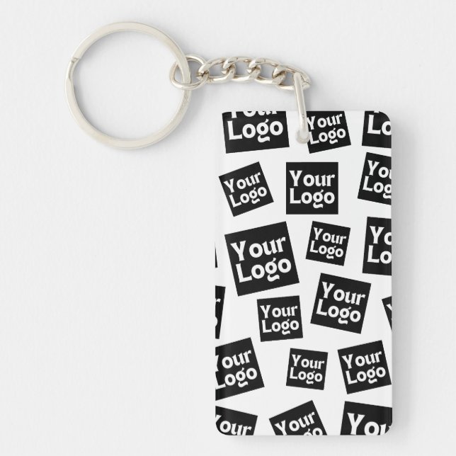 Your Design or Business Logo | Random Placement Key Ring (Front)